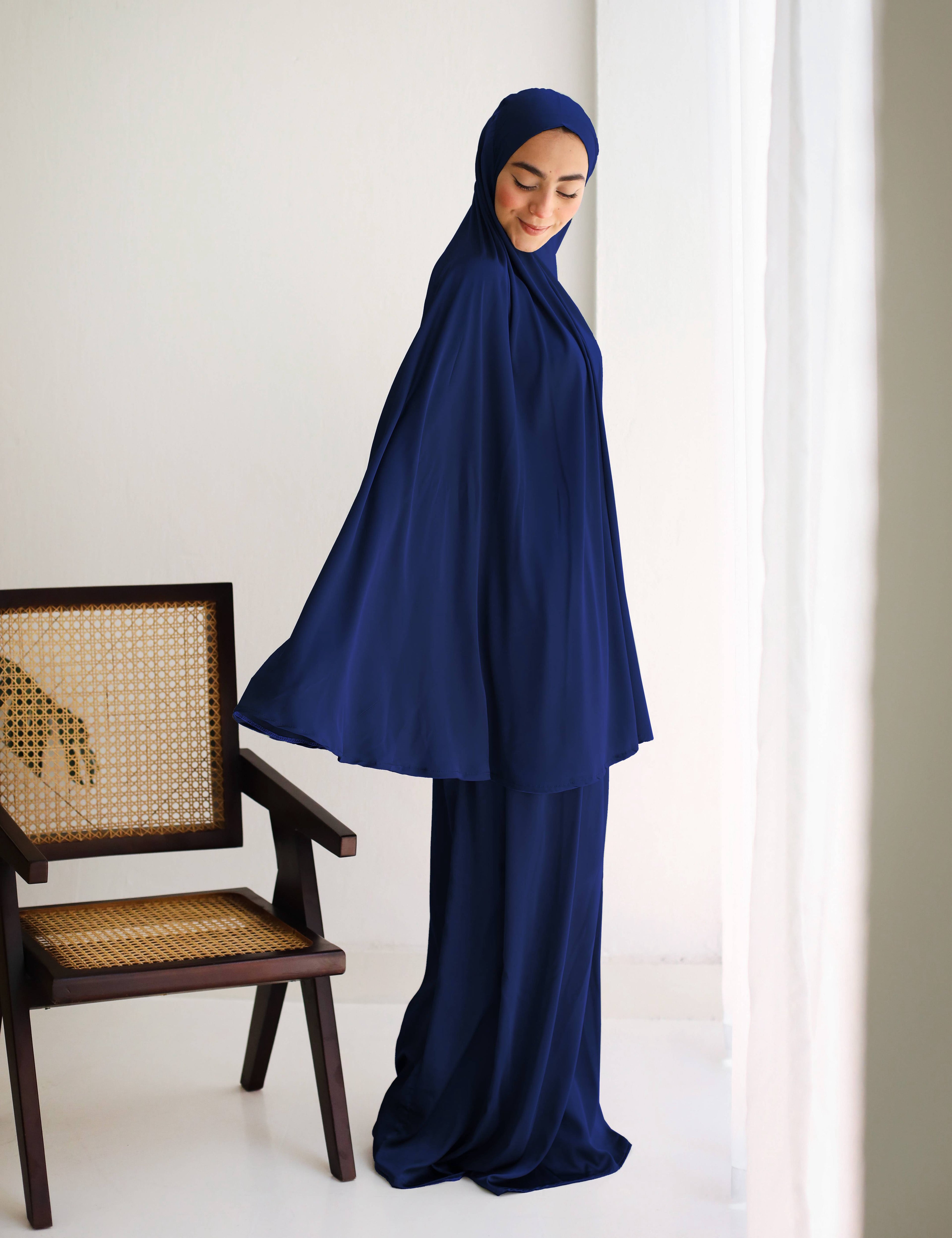 Plain Navy Blue Prayer Set