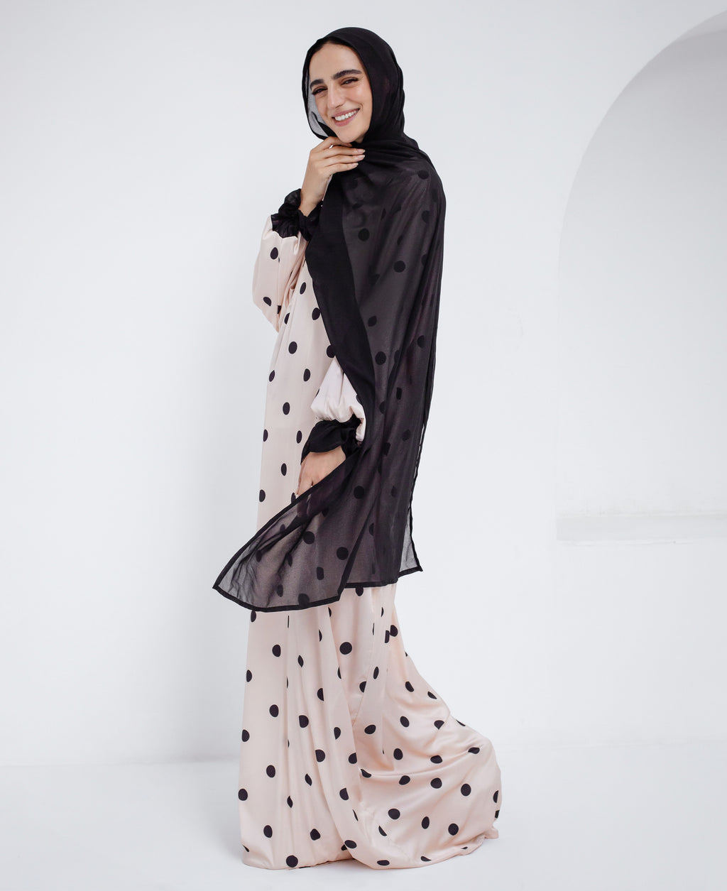 Creamy Polka - Prayer Dress