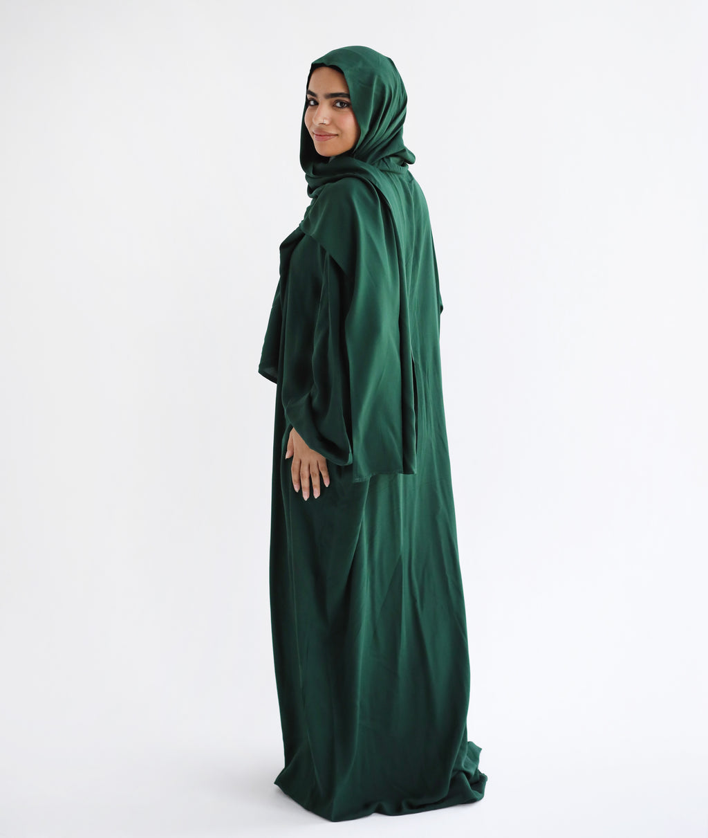 Cotton Prayer Dress - Emerald Green