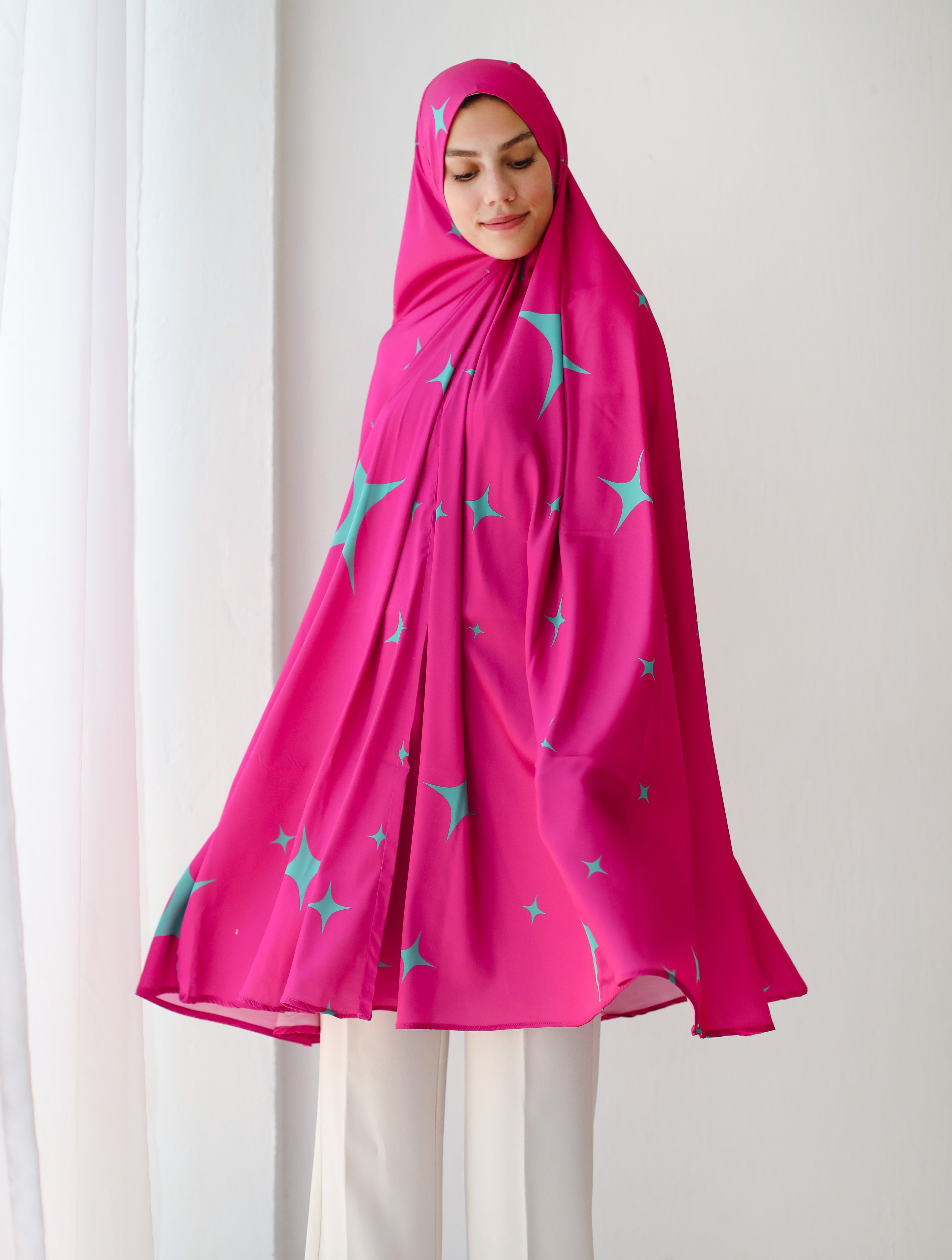 Turquoise Glimmer - Midi Khimar