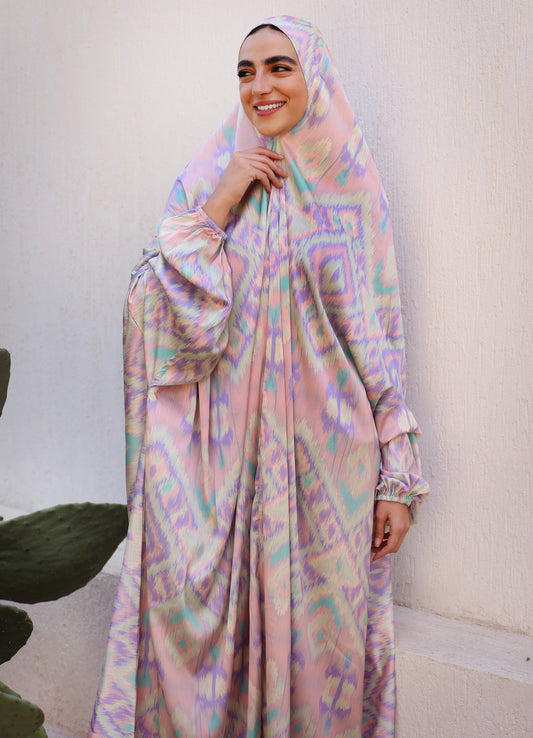 Art of Grace in Rose Slip on Khimar