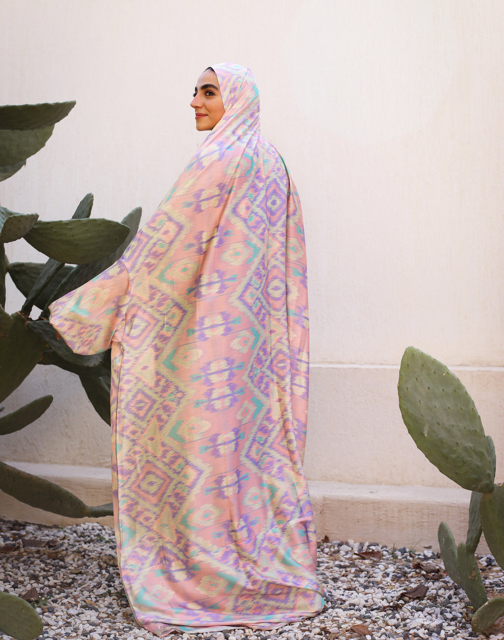 Art of Grace in Rose Slip on Khimar