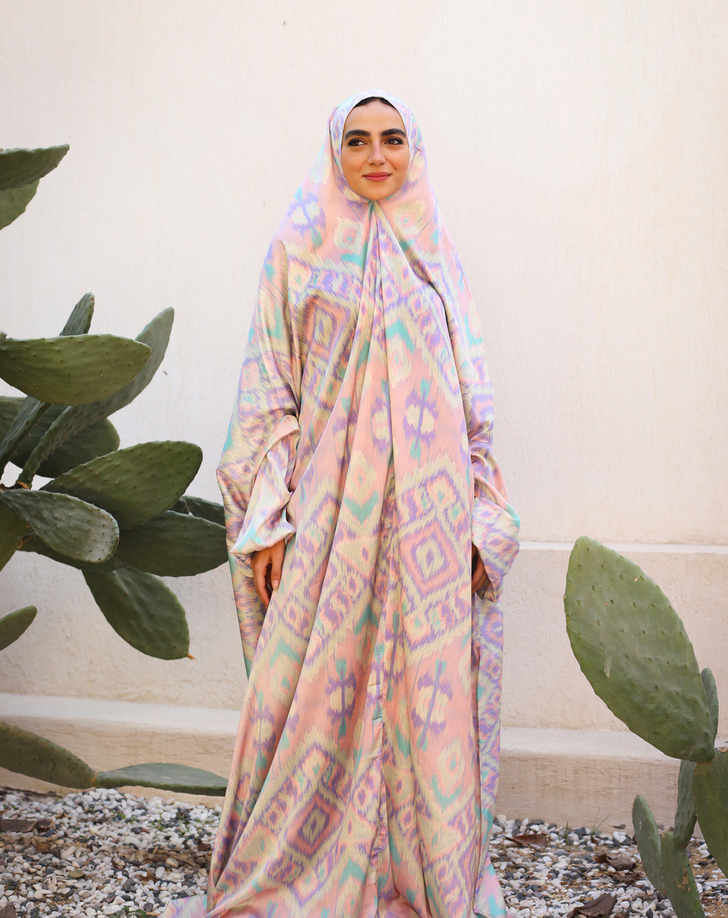 Art of Grace in Rose Slip on Khimar