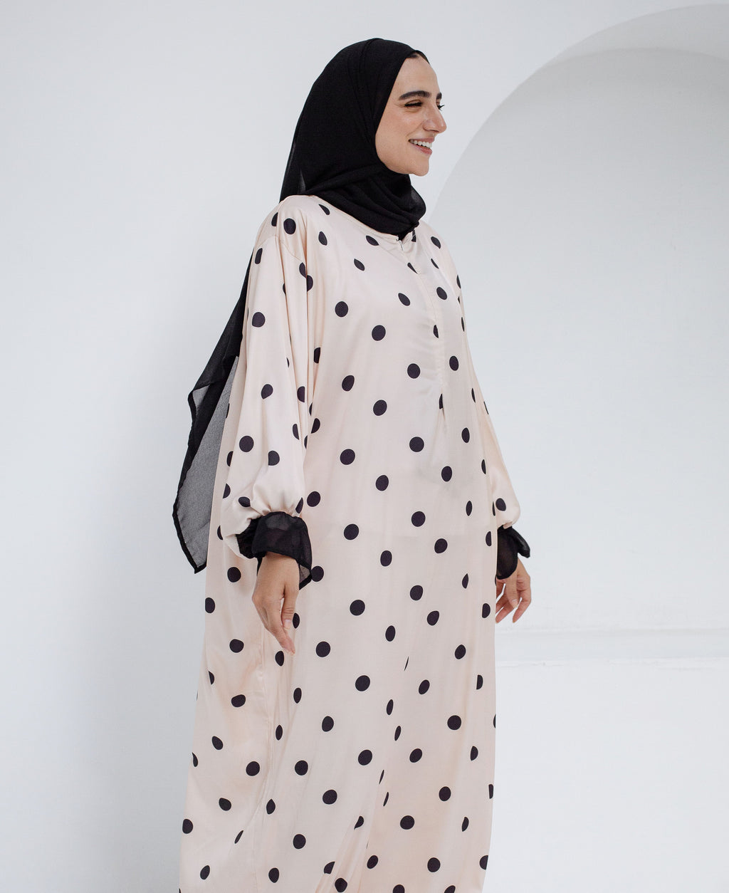 Creamy Polka - Prayer Dress