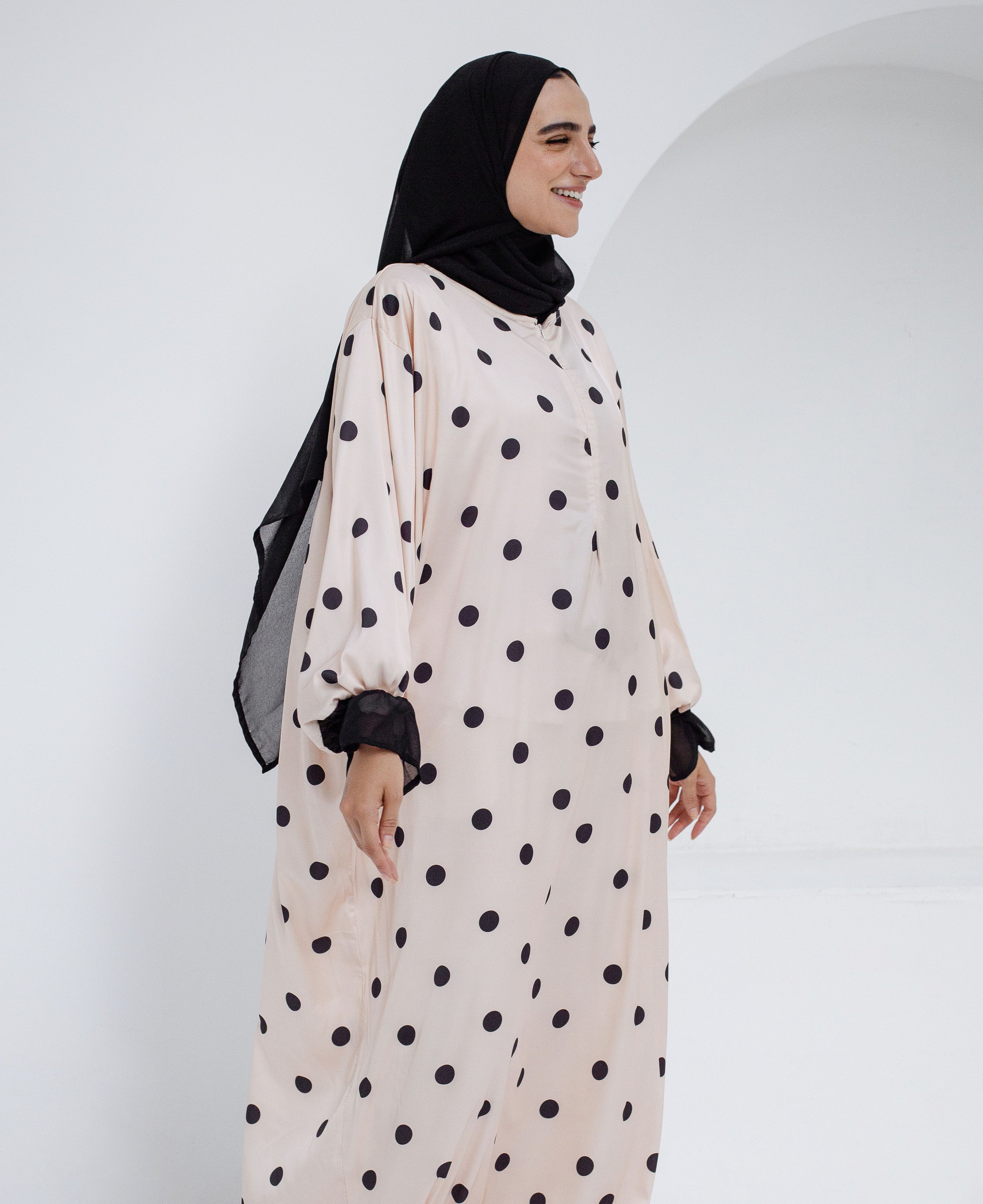 Creamy Polka - Prayer Dress