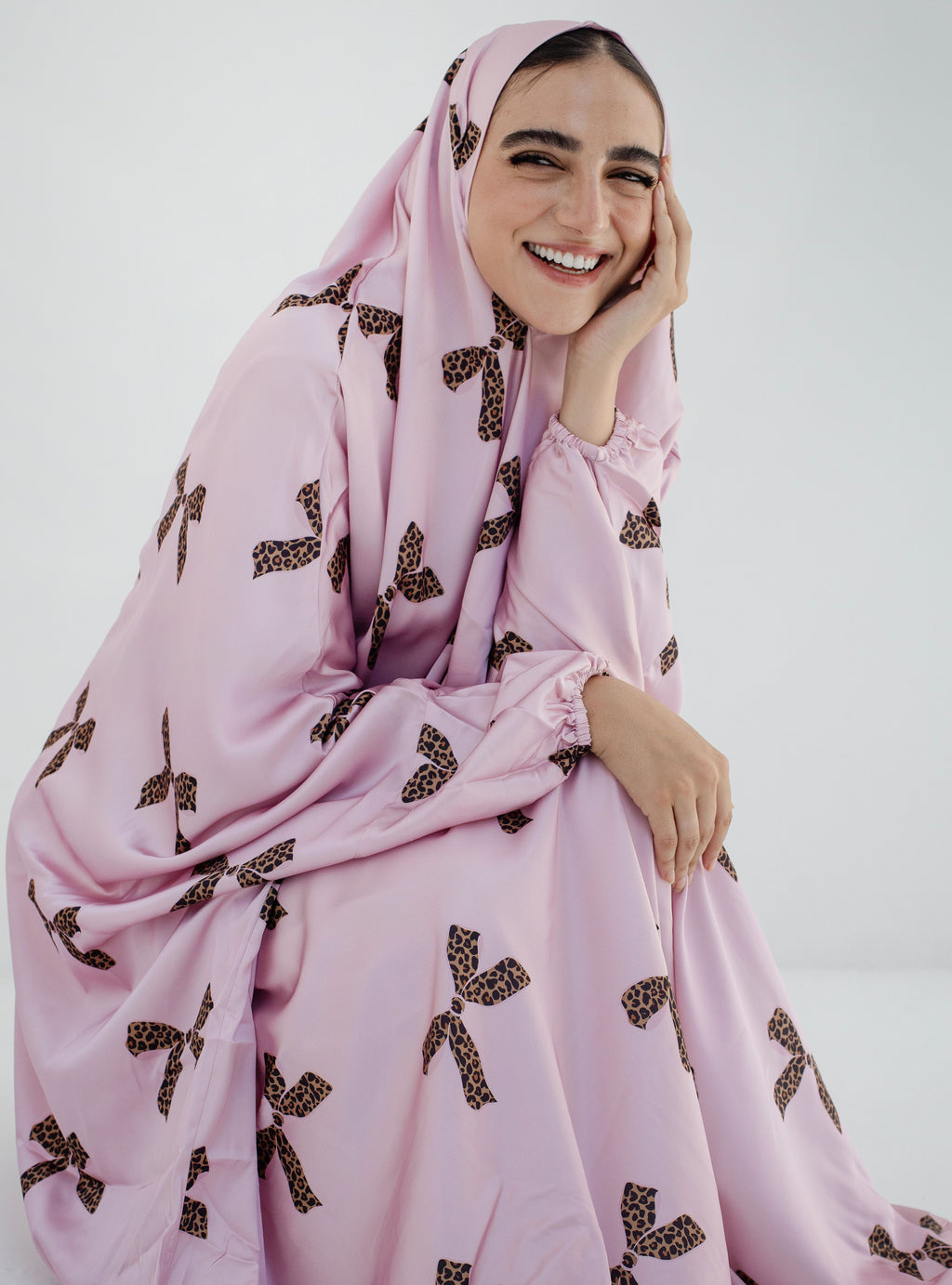 Leopard Ties - Slip on Khimar