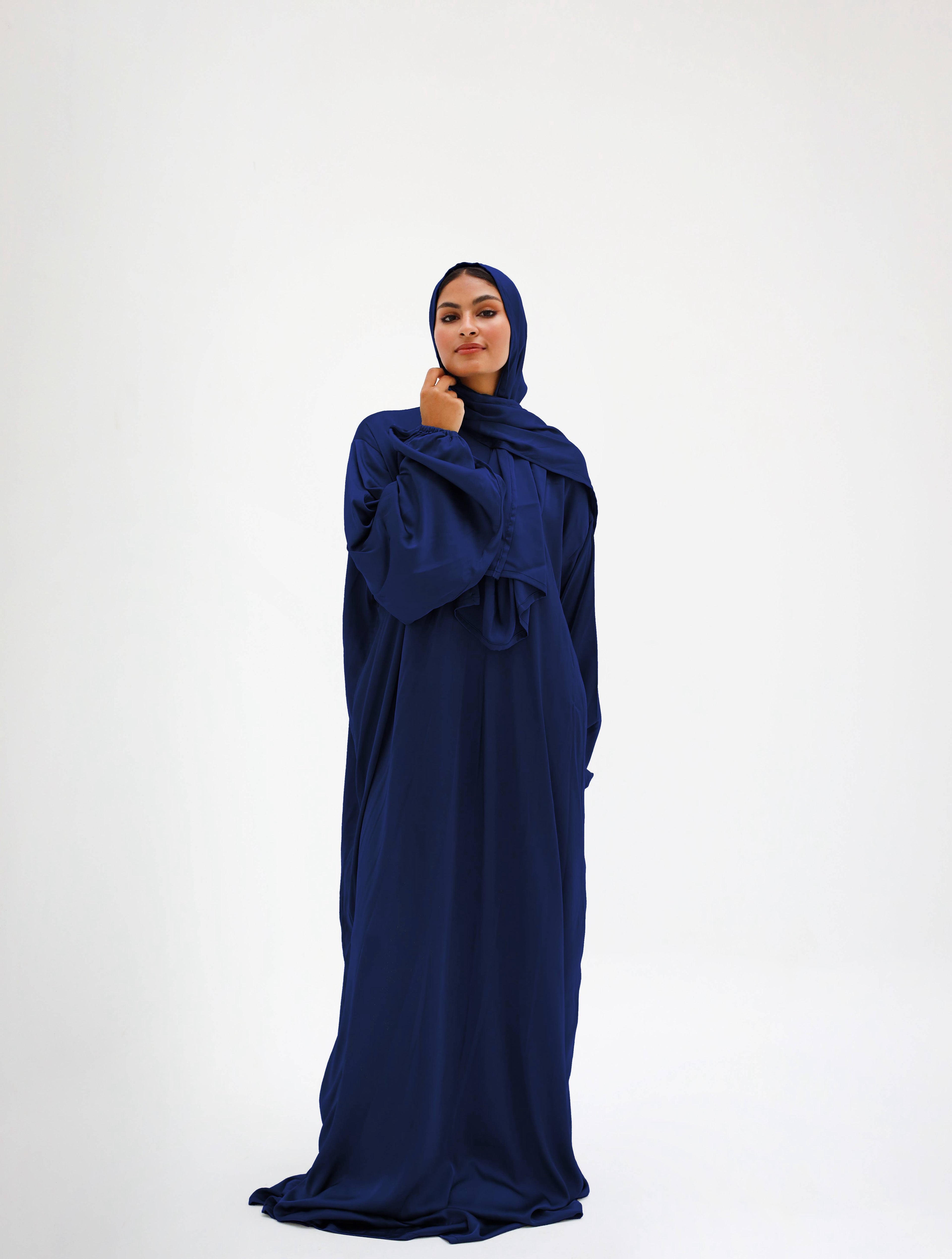 Plain Navy Blue Prayer Dress