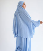 Cotton Two Piece Prayer Set - Pastel Baby blue