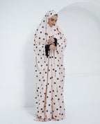 Creamy Polka - Slip on Khimar