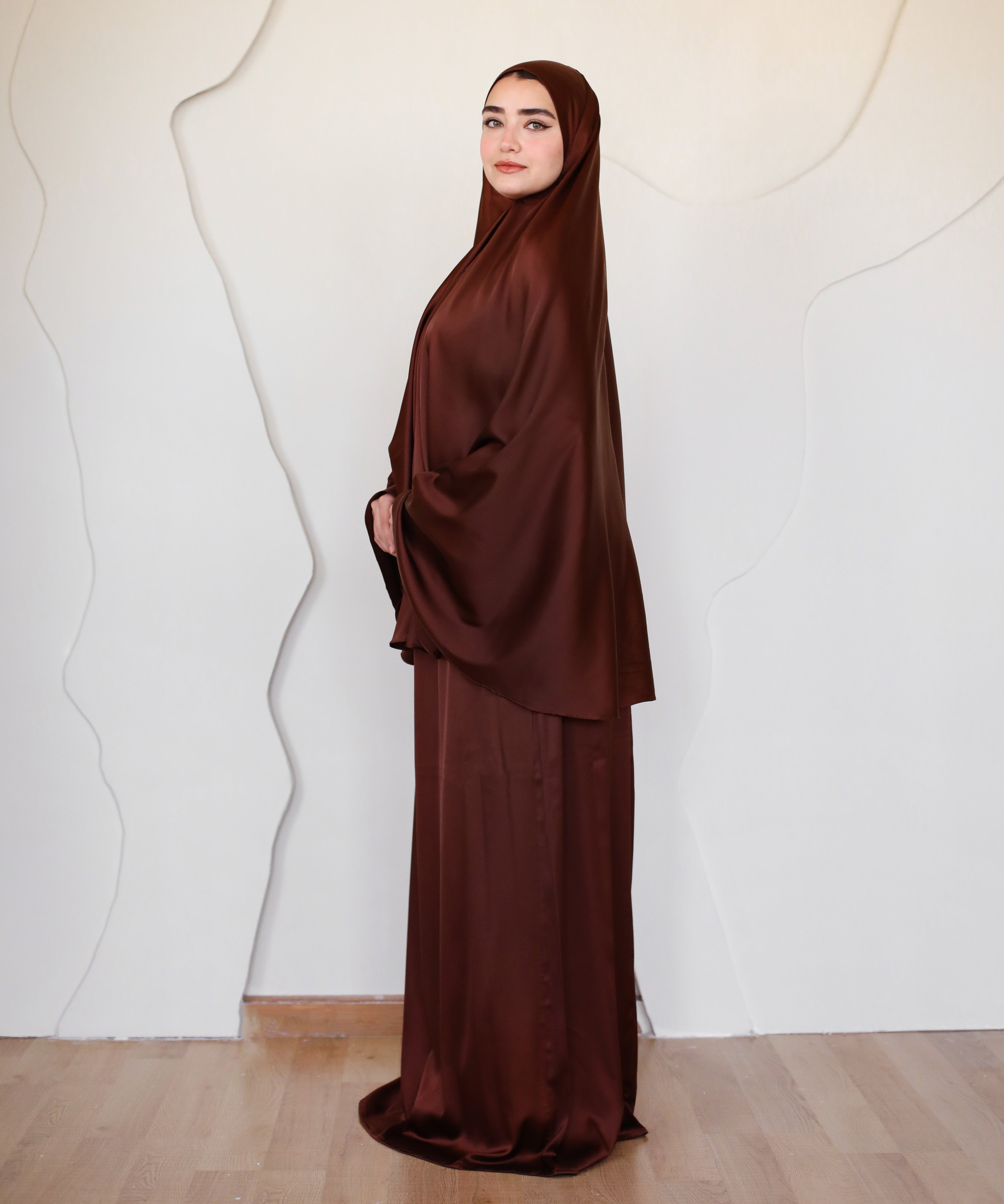 Plain Chocolate Brown Prayer Set