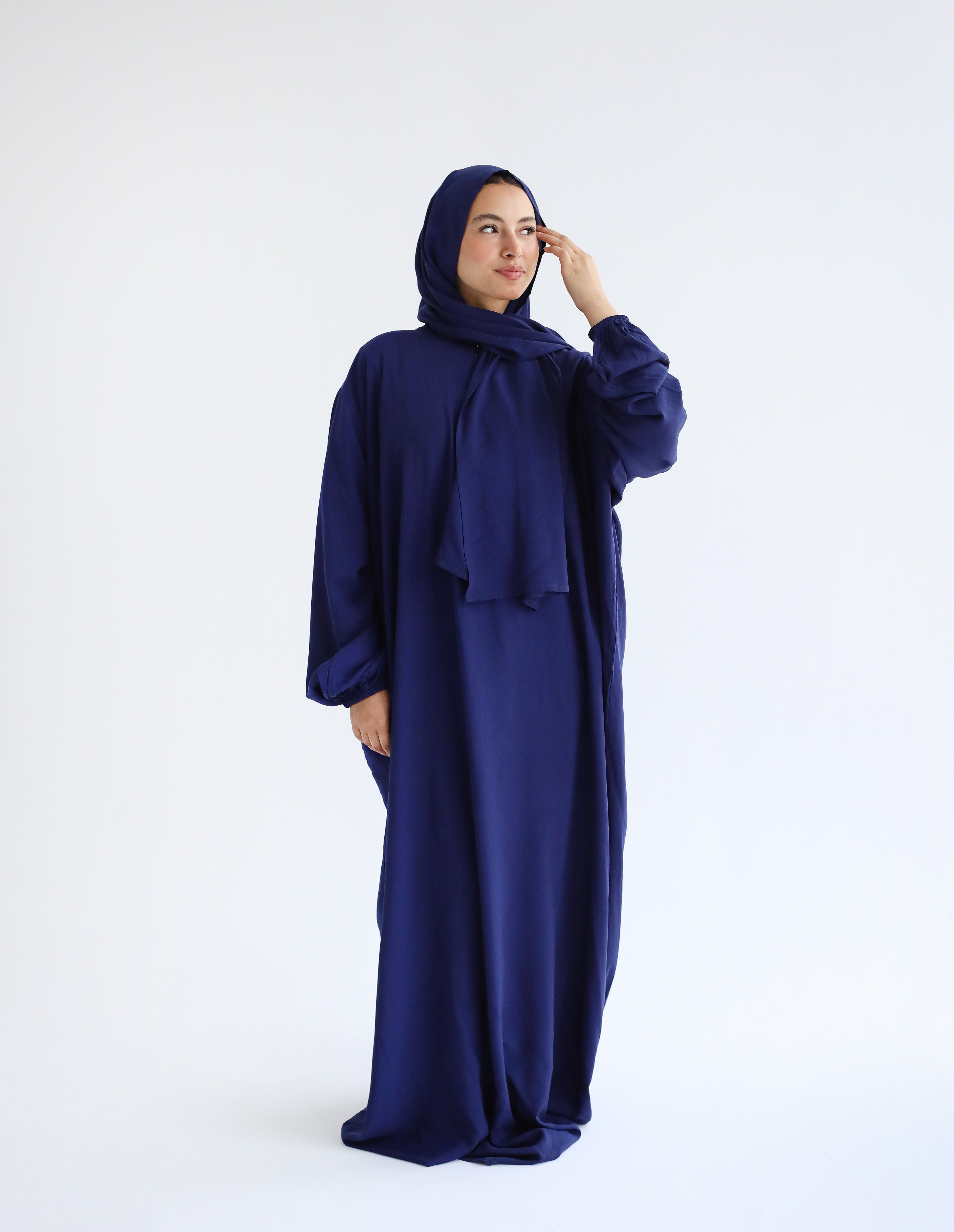 Cotton Prayer dress - Classic Navy Blue
