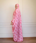 Pink Ties Slip On Khimar
