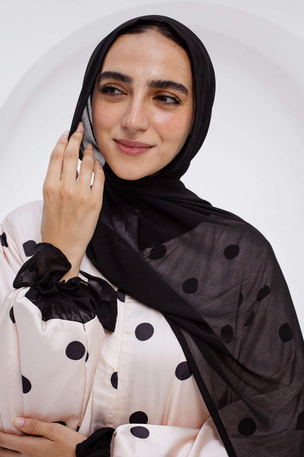 Creamy Polka - Prayer Dress
