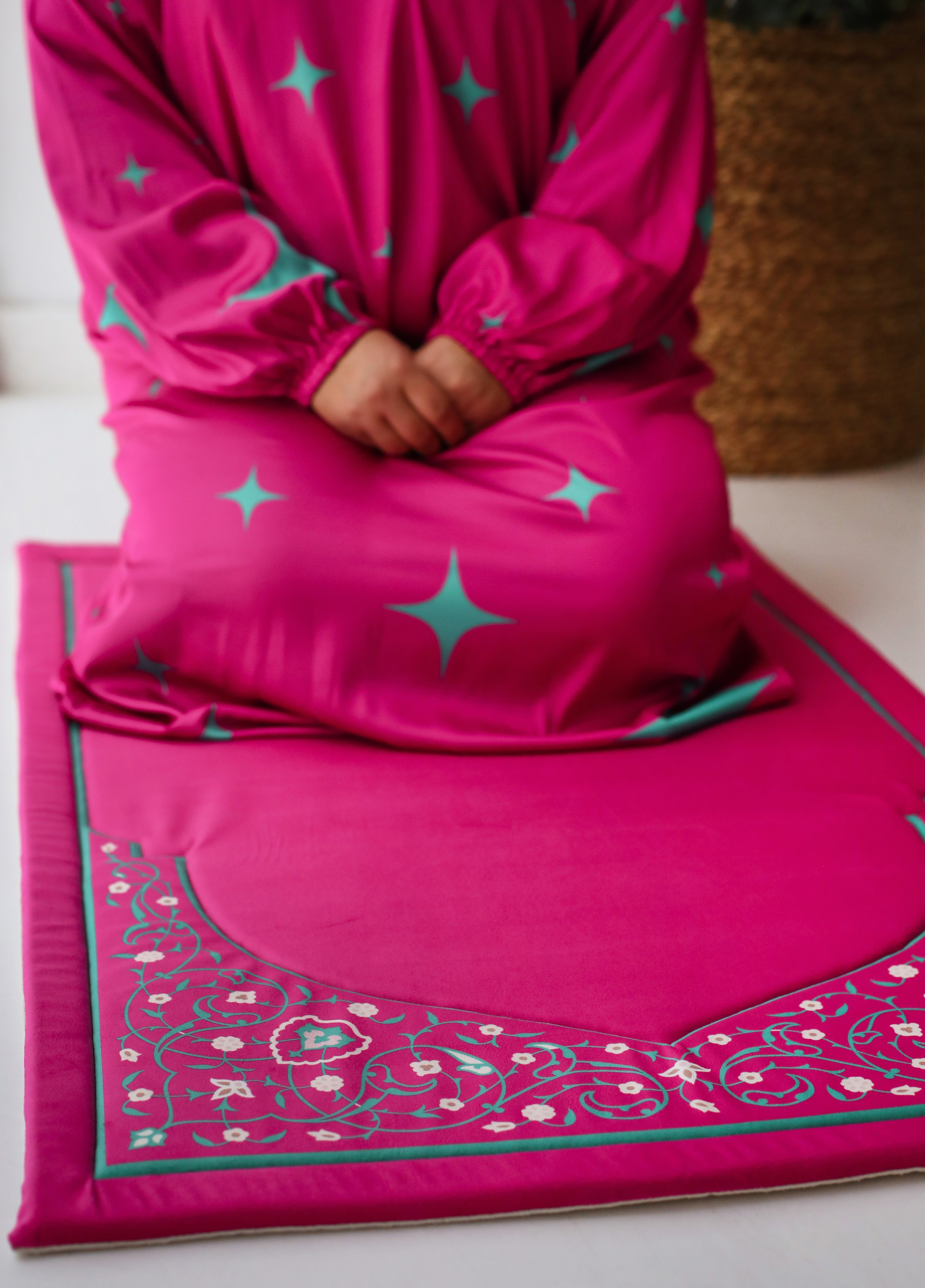 Matching Turquoise Glimmer Prayer Set