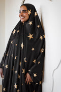 Celestial Black Slip On Khimar