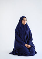 Cotton Two Piece Prayer Set - Navy Blue