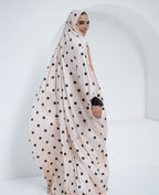 Creamy Polka - Slip on Khimar