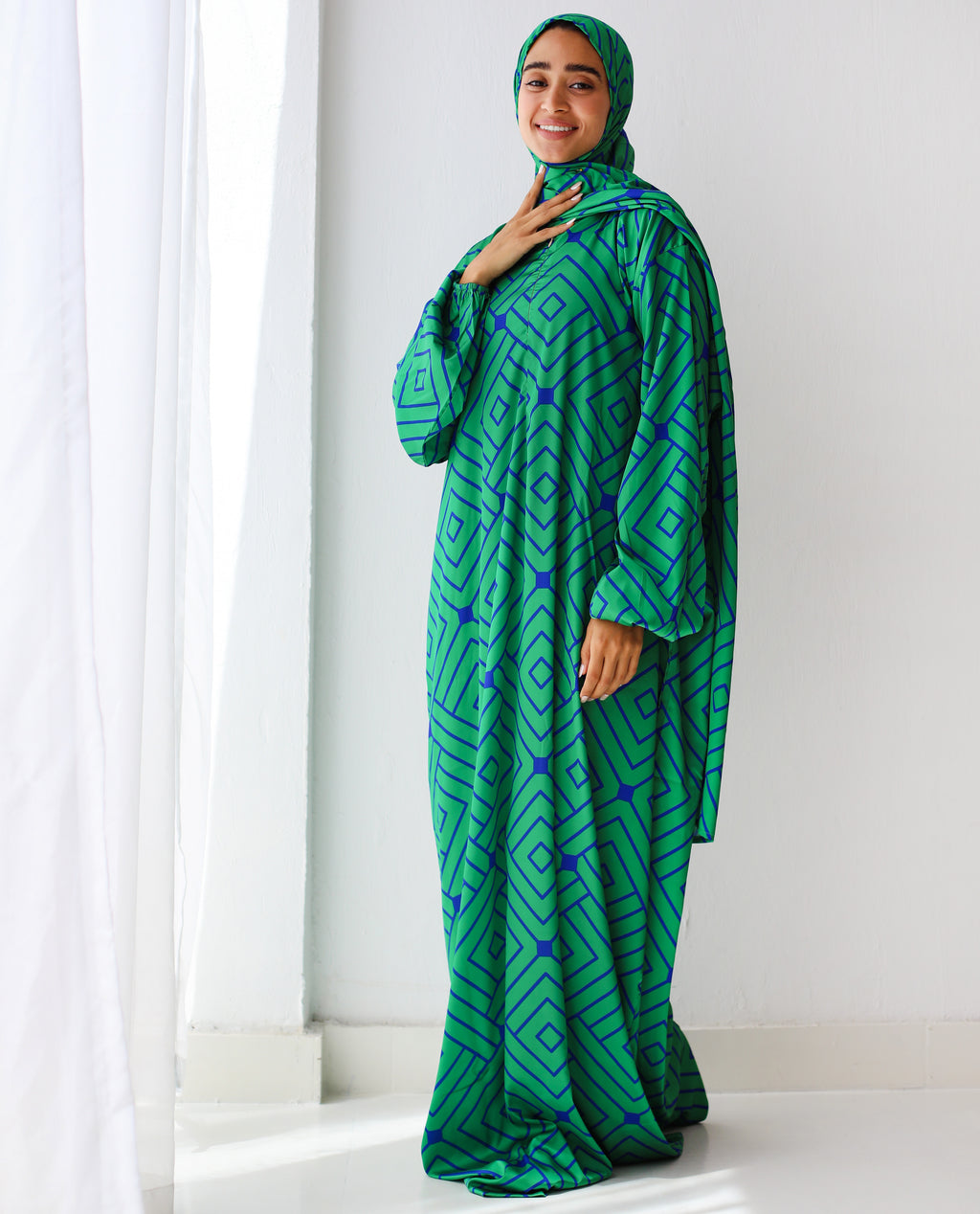 Blue Emerald Prayer Dress