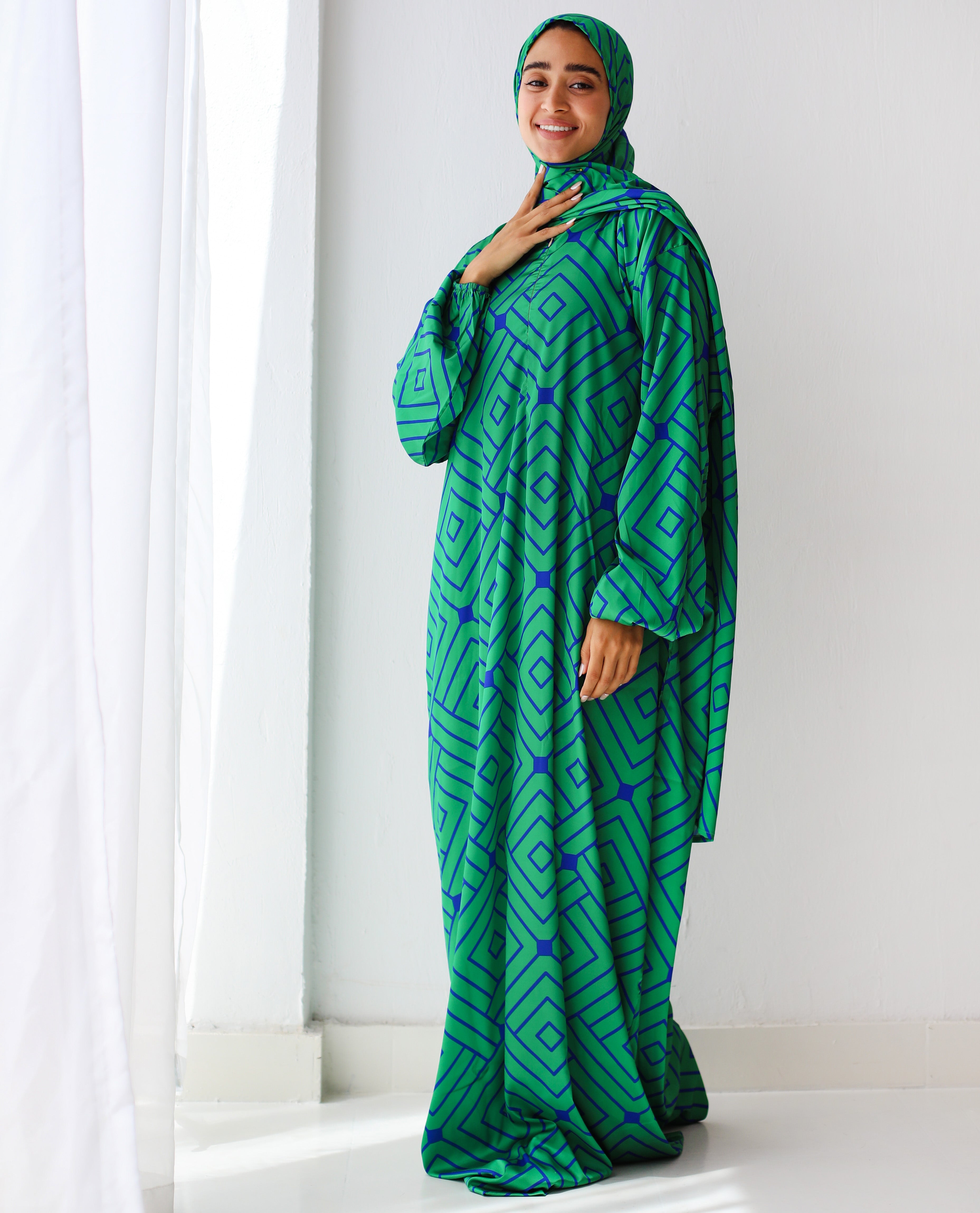 Blue Emerald Prayer Dress