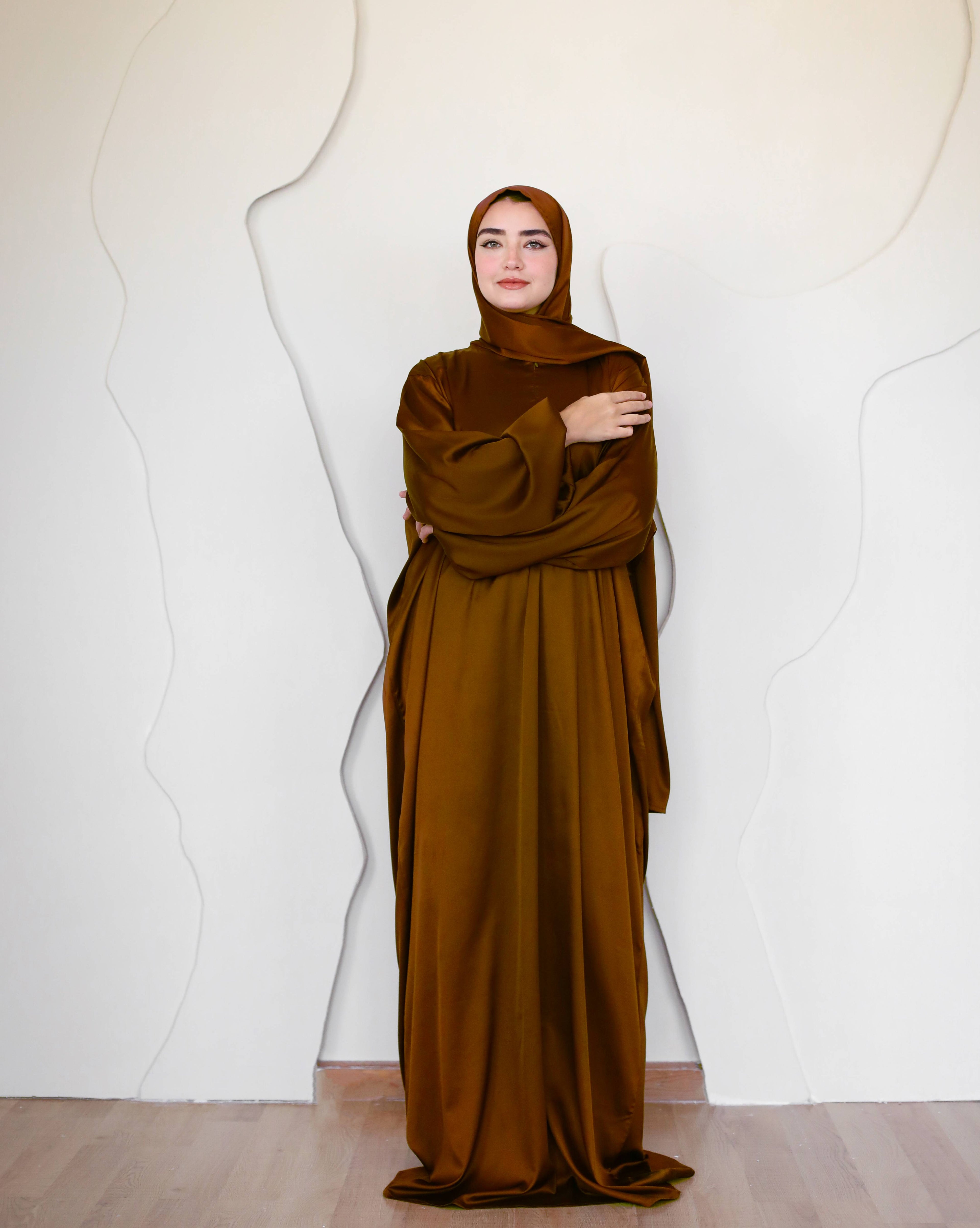 Plain Chocolate Brown Prayer Dress