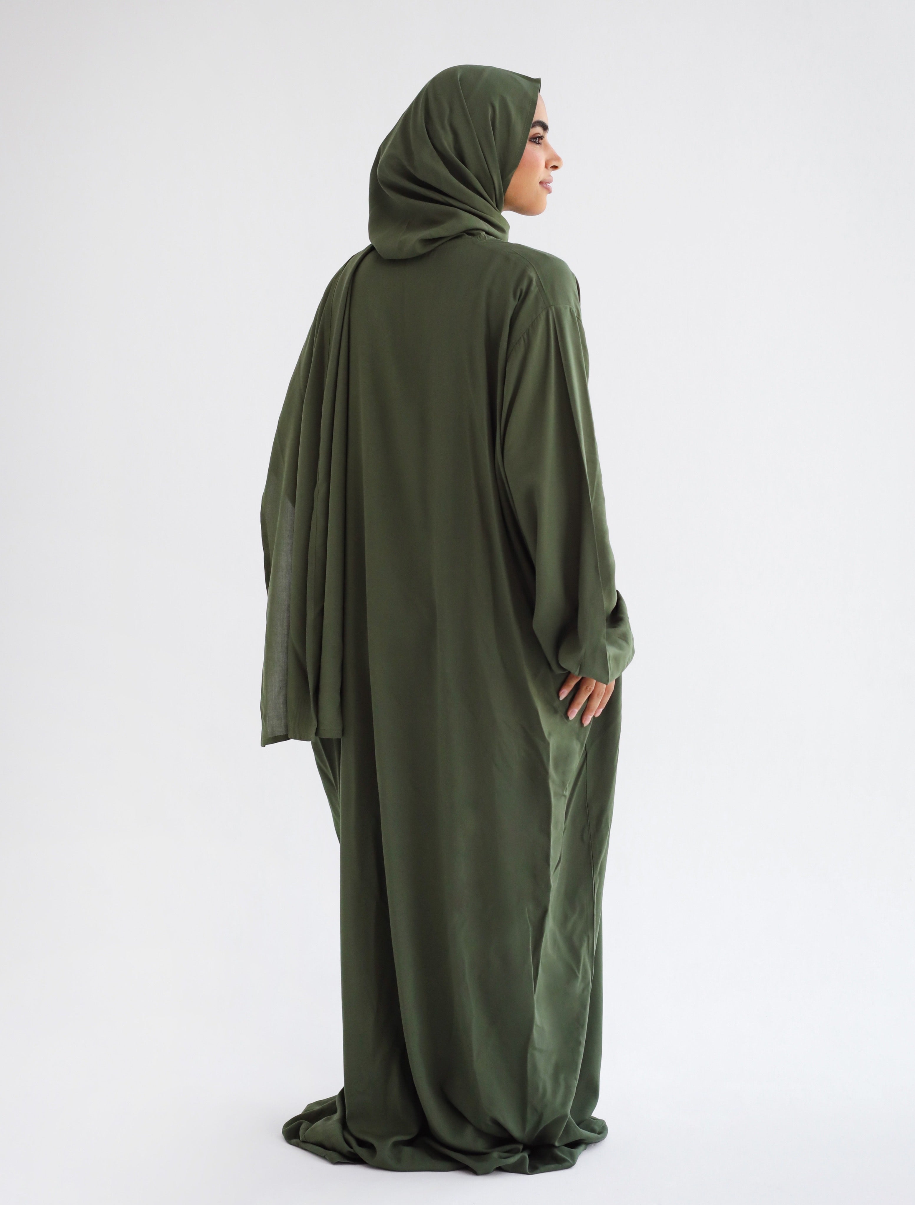 Cotton Prayer dress - Earthy Olive