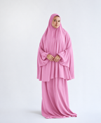 Cotton Two Piece Prayer Set - Cashmere Pink