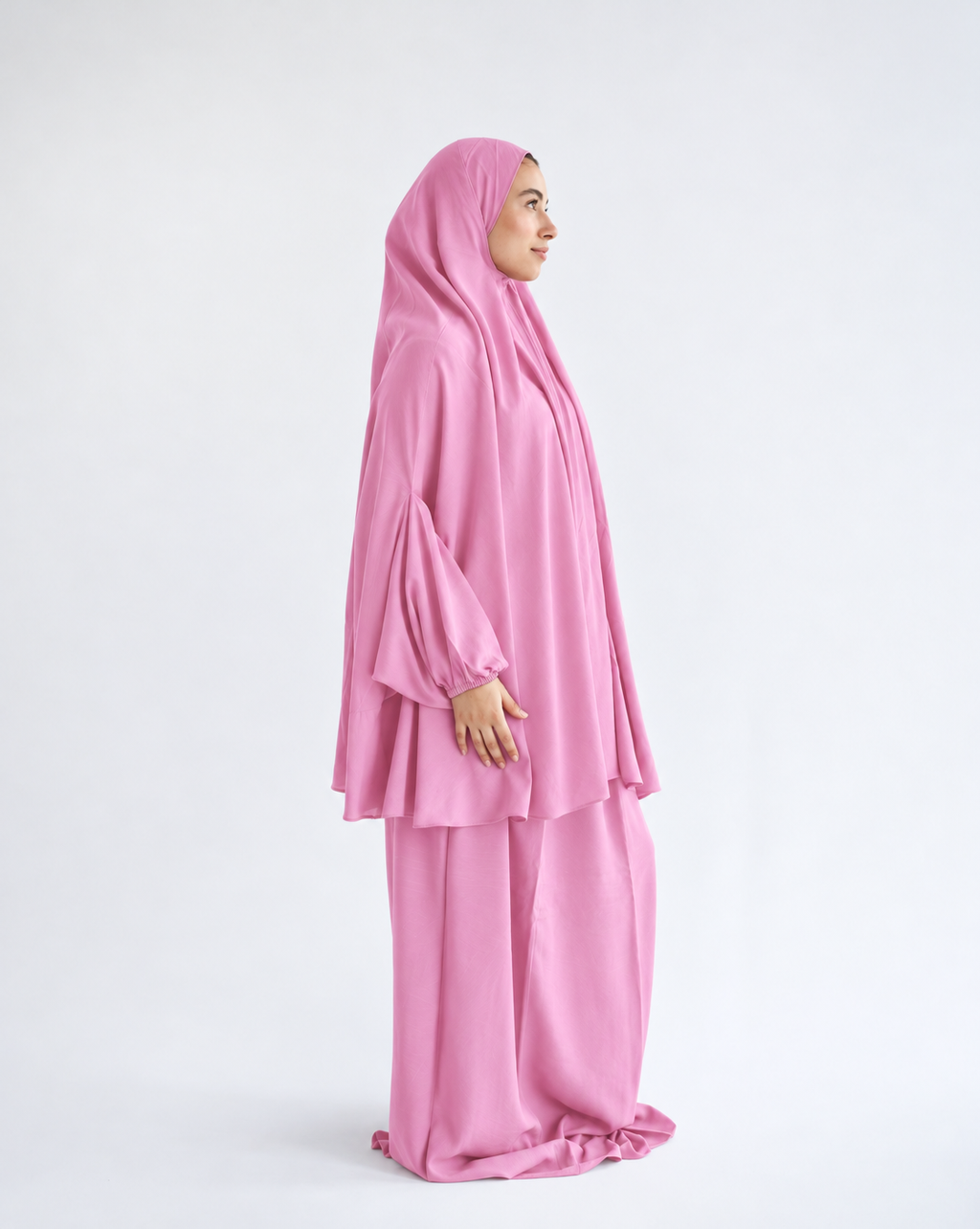 Cotton Two Piece Prayer Set - Cashmere Pink