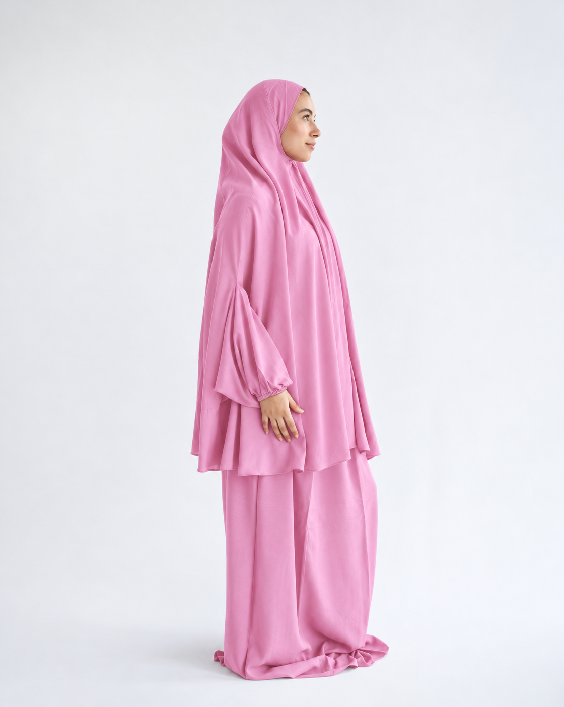 Cotton Two Piece Prayer Set - Cashmere Pink