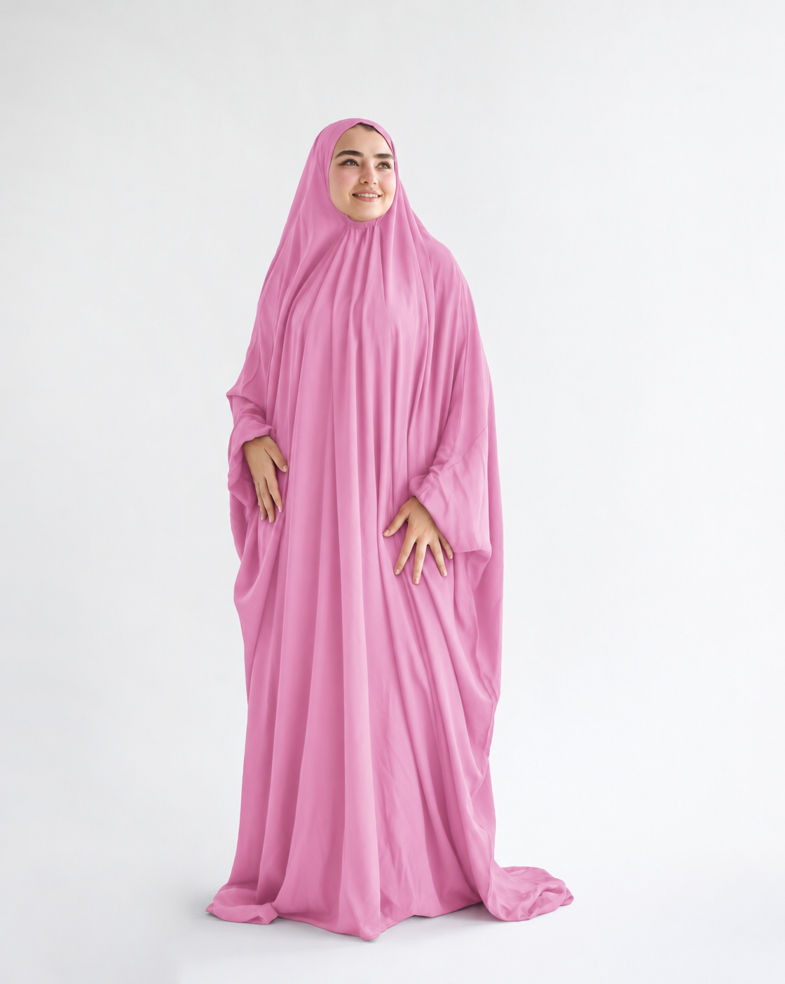 Cotton Maxi Veil - Cashmere Pink