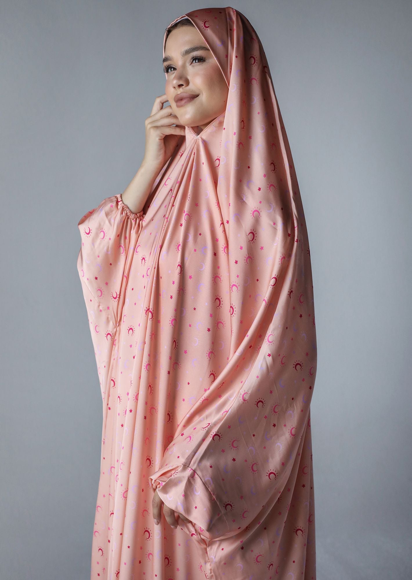 Coral Moons - Slip on Khimar