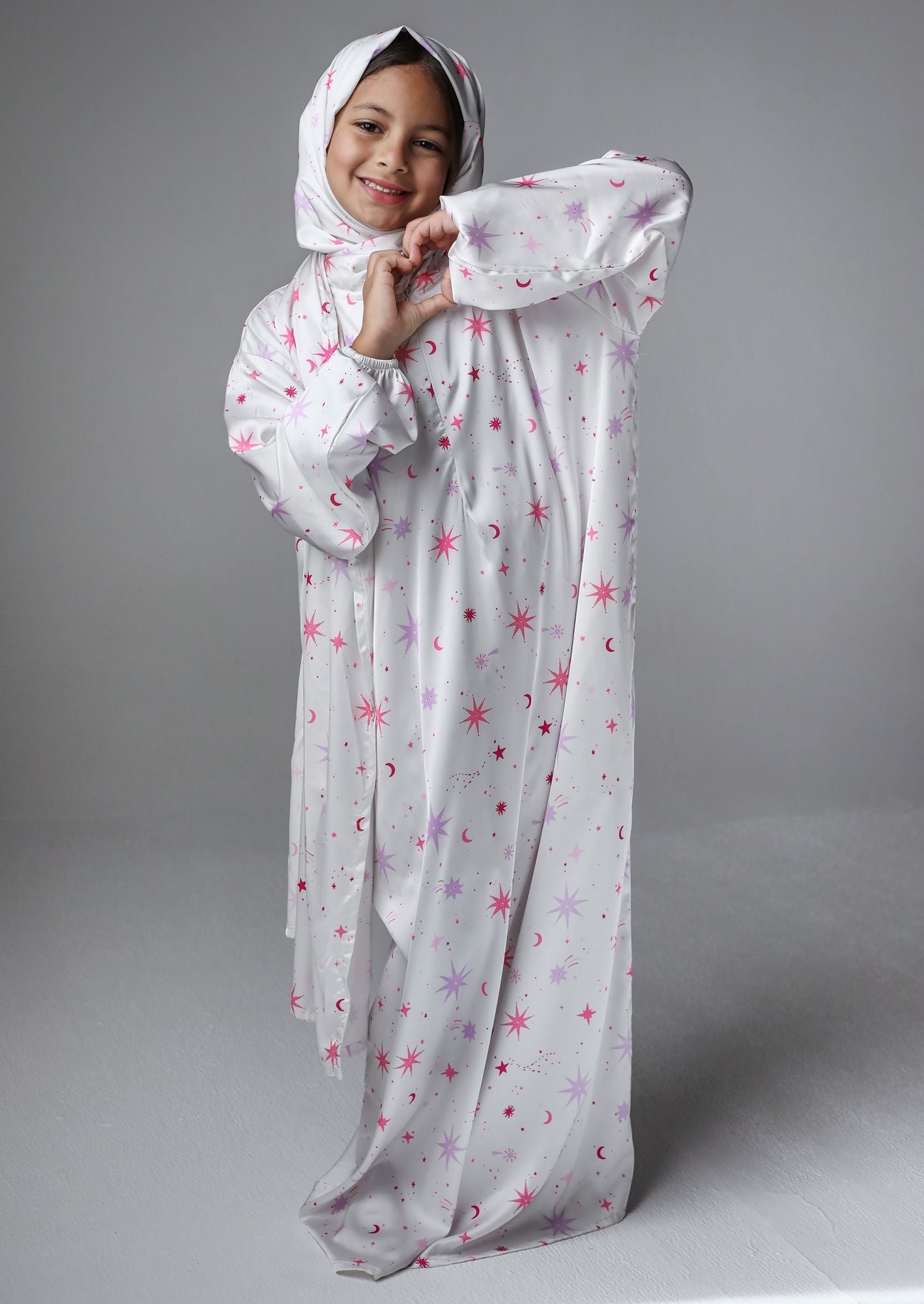 Off-white Galaxies - Kids Prayer Dress