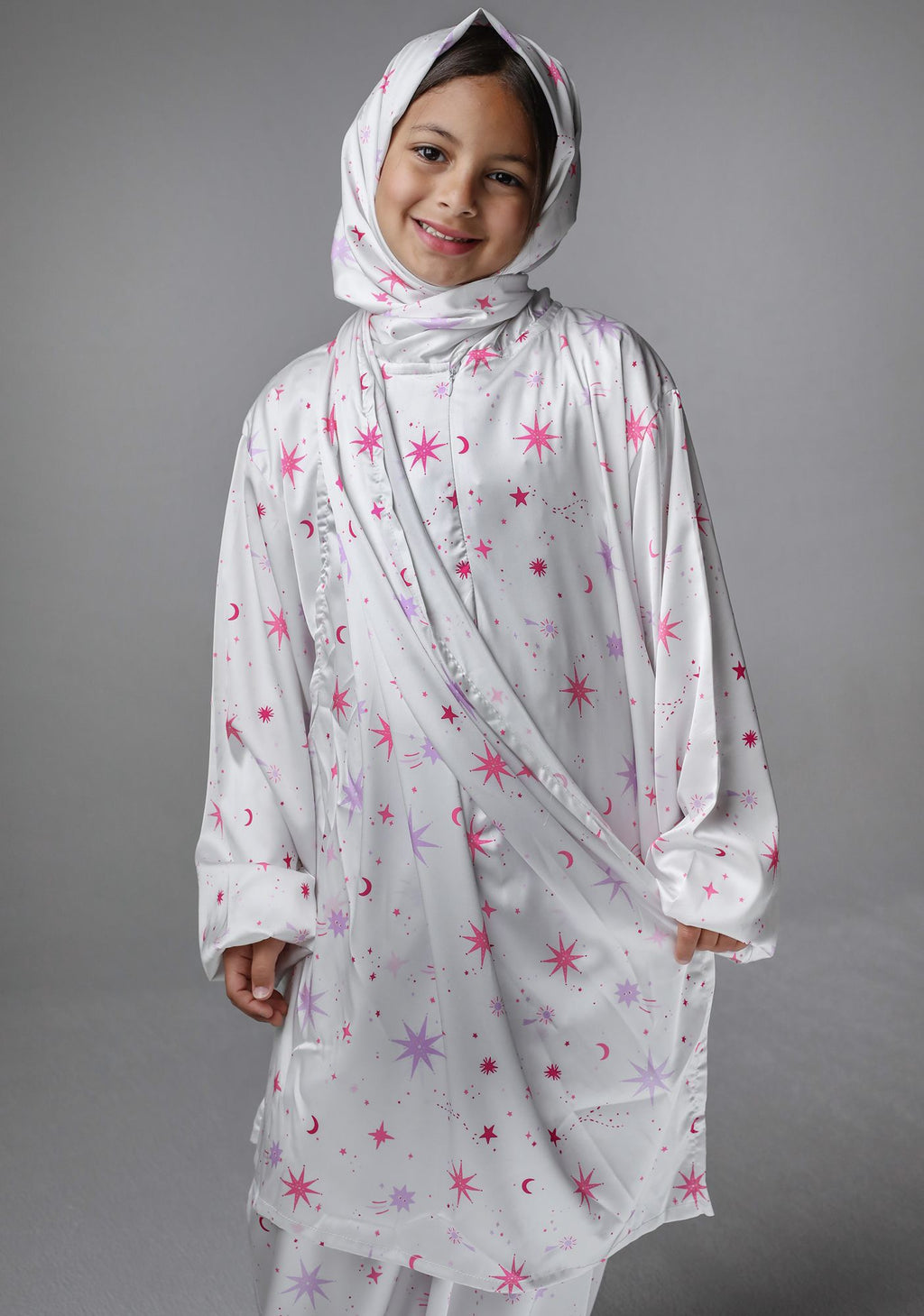 Off-white Galaxies - Kids Prayer Dress