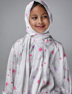 Off-white Galaxies - Kids Prayer Dress