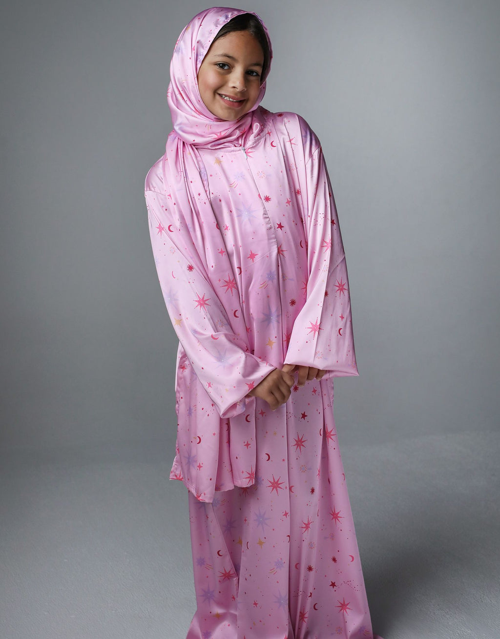 Pink Galaxies - Kids Prayer Dress