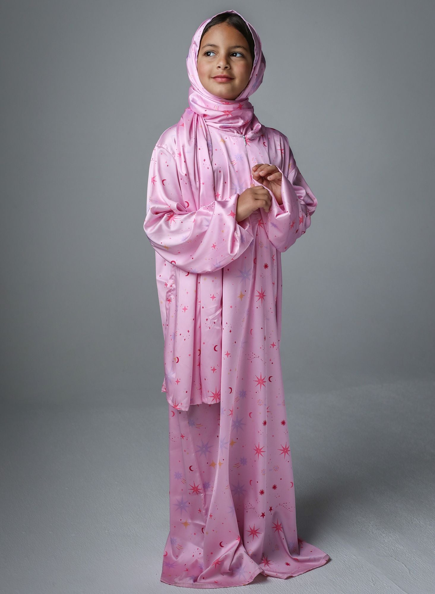 Pink Galaxies - Kids Prayer Dress