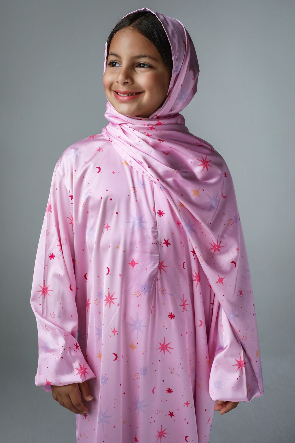 Pink Galaxies - Kids Prayer Dress