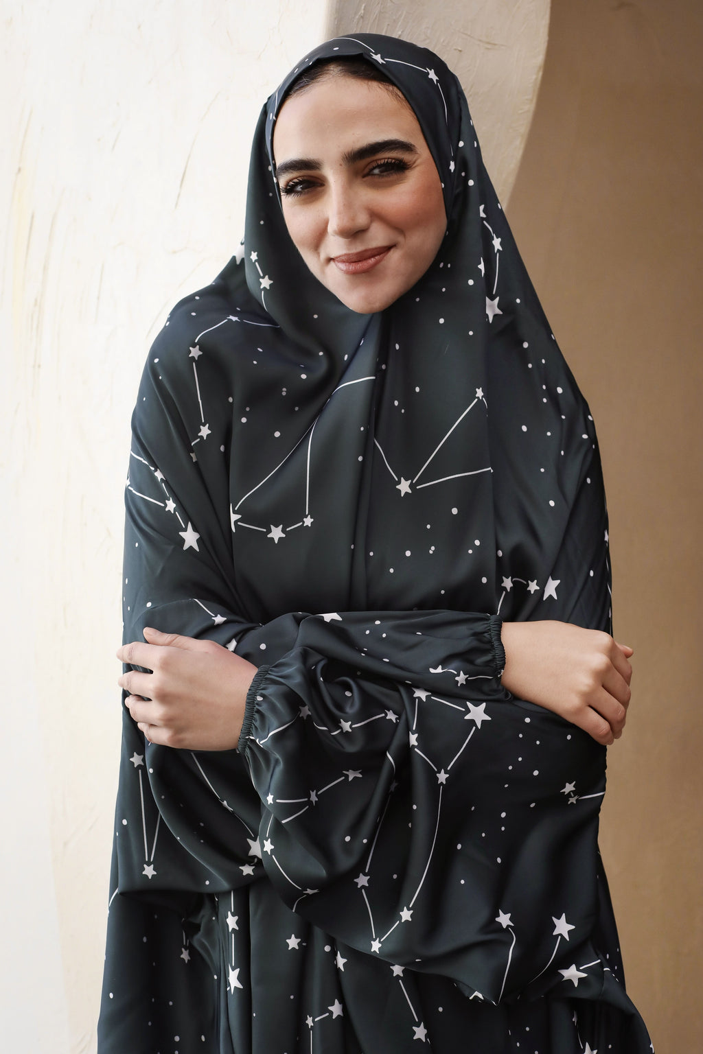 Emerald stars - Slip on Khimar