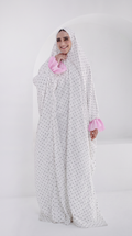 Polka Dots with a Hint of Pink - Maxi Veil