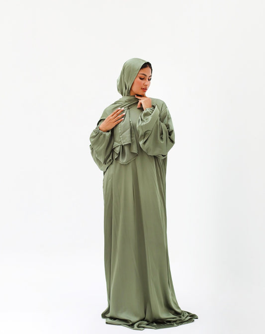 Plain Olive Green Prayer Dress