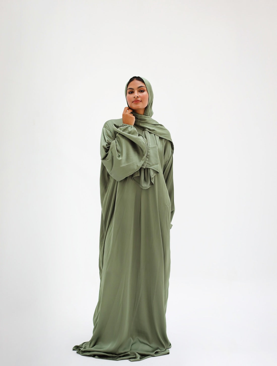 Plain Olive Green Prayer Dress