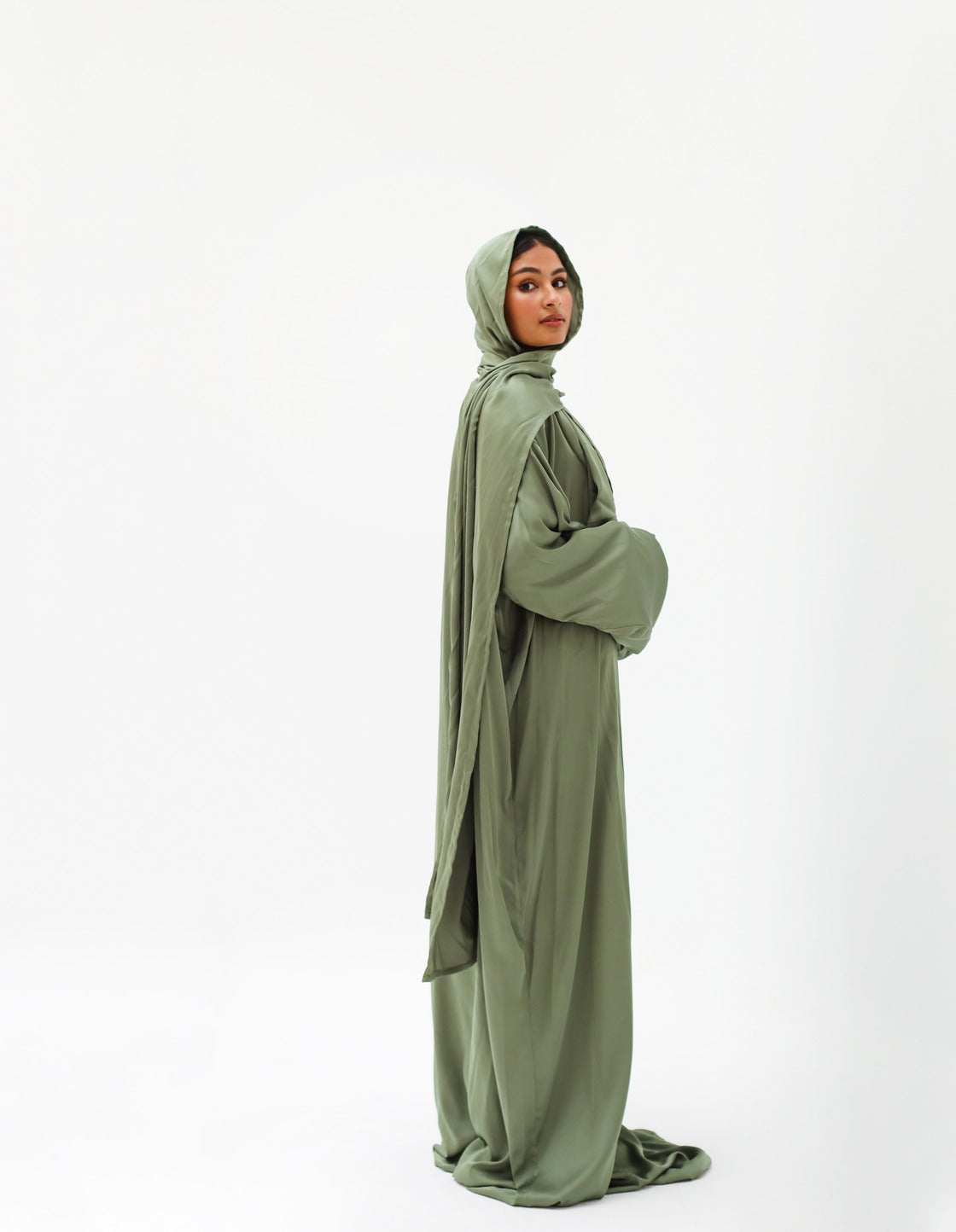 Plain Olive Green Prayer Dress