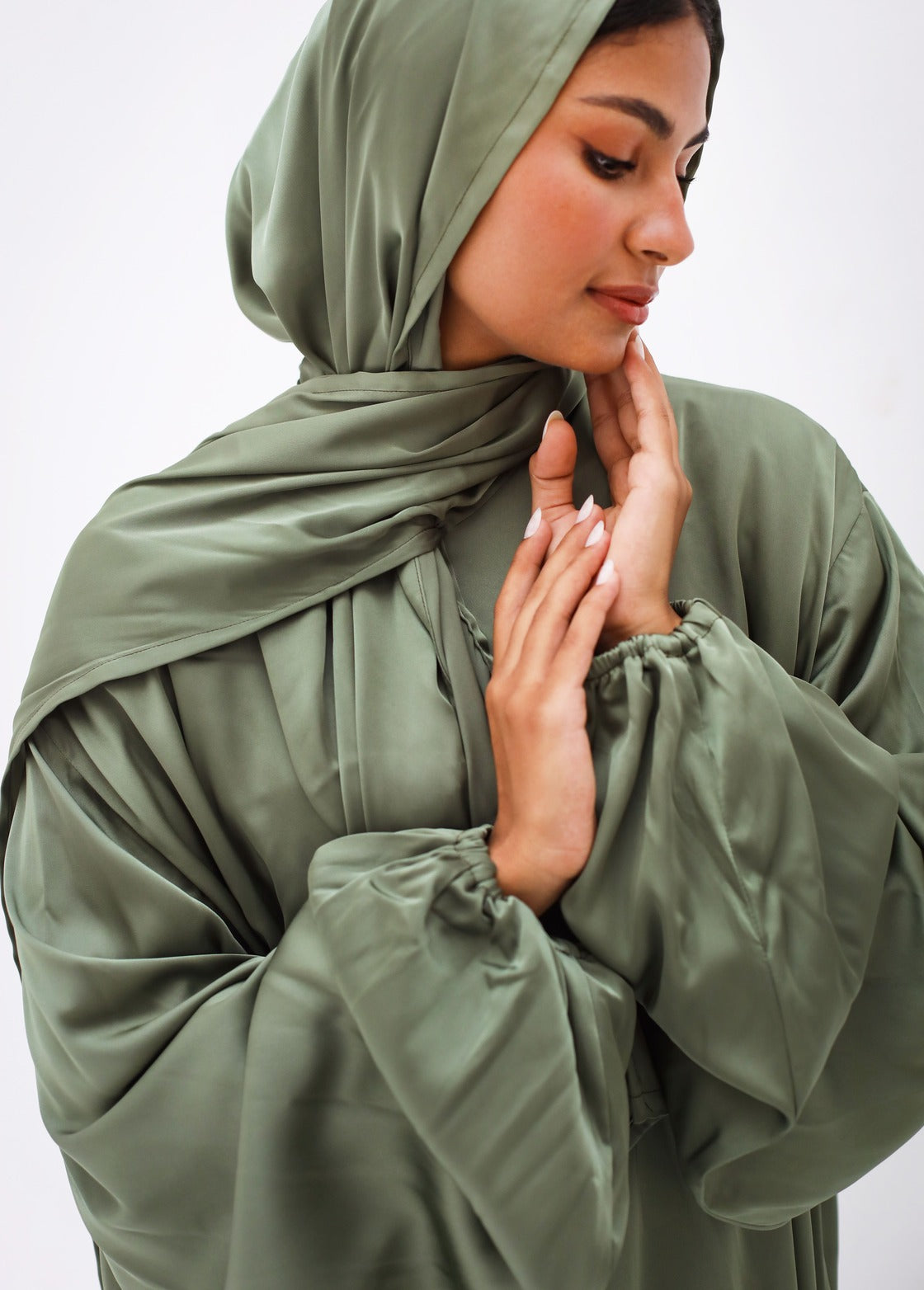 Plain Olive Green Prayer Dress